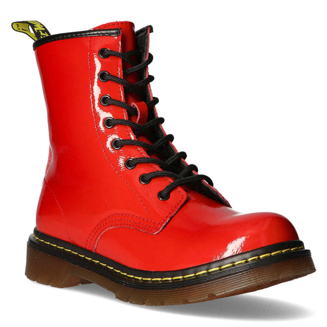 Červené kožené vysoké boty Filippo GL429/21 RD