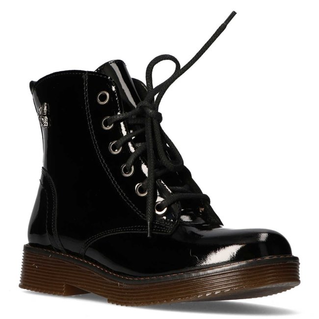 Kožené boty Filippo 514 lakované černé