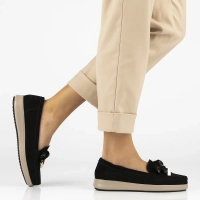 Černé kožené mokasíny Filippo DP6457/26 BK SU