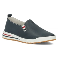 Modré kožené polobotky Filippo DP3510/24 NV