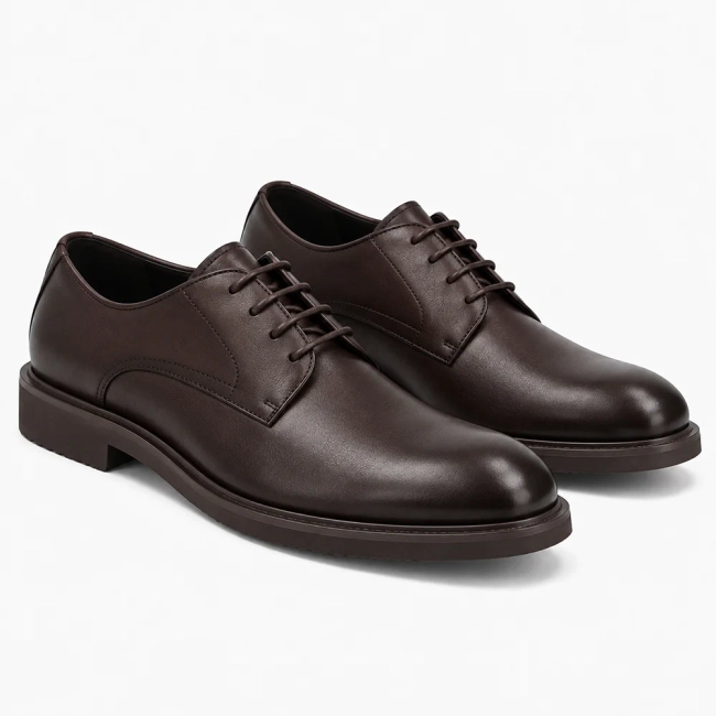 Hnědé kožené polobotky Filippo MP8255/26 D BR