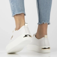 Bílé kožené polobotky Filippo DP3533/26 WH DI