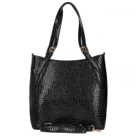 Černá kabelka black croco