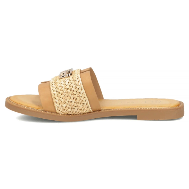 Béžové pantofle Filippo DK7899/26 BE