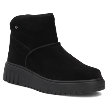 Černé kožené kotníkové boty Filippo DBT8342/26 BK