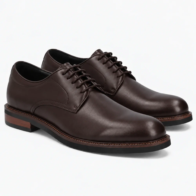 Hnědé kožené polobotky Filippo MP8009/26 D BR