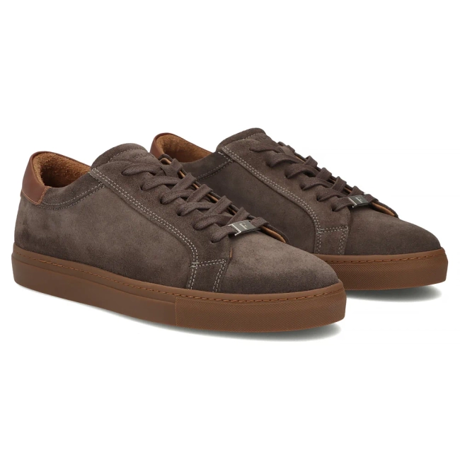 Taupe kožené tenisky Filippo MP8273/26 TP