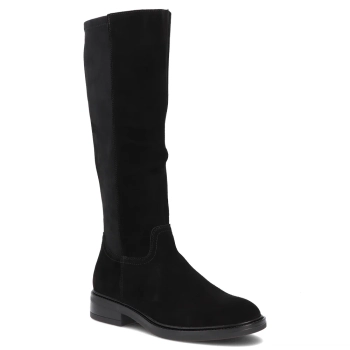 Černé kožené kozačky Filippo DKZ8222/26 BK