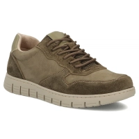 Khaki kožené tenisky Filippo MP8296/26 KH