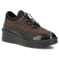 Hnědé kožené polobotky Filippo DP8106/26 D BR