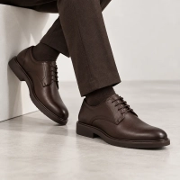Hnědé kožené polobotky Filippo MP8255/26 D BR