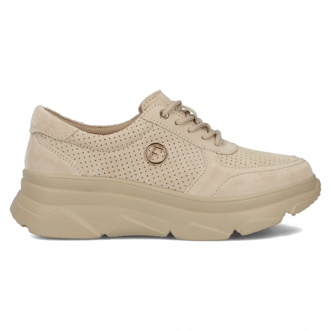 Béžové kožené sneakersy Filippo DP2138/24 BE BE