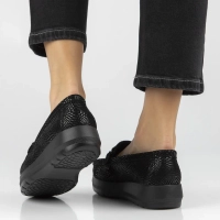 Černé kožené polobotky Filippo DP7652/26 BK PT