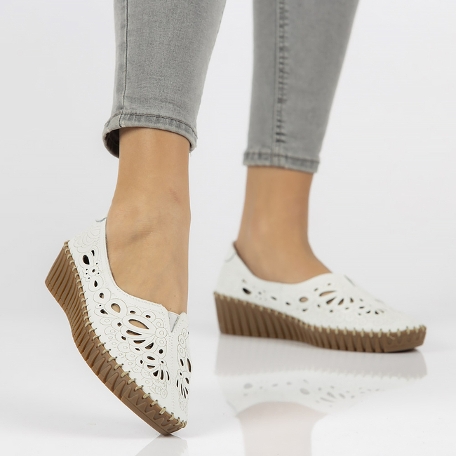 Bílé polobotky Filippo DP1229/20 WH