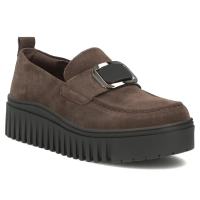 Hnědé kožené polobotky Filippo DP8269/26 D BR