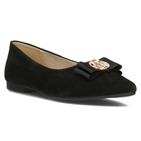 Černě kožené boty Filippo DP3683/22 BK