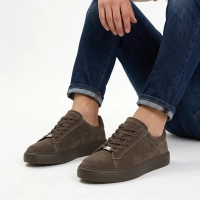 Taupe kožené tenisky Filippo MP8277/26 TP