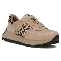 Hnědé kožené sneakersy Filippo DP7112/25 BE LEO