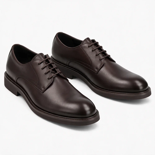 Hnědé kožené polobotky Filippo MP8255/26 D BR