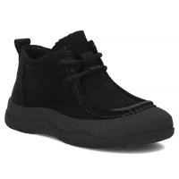 Černé kožené kotníkové boty Filippo DBT8212/26 BK
