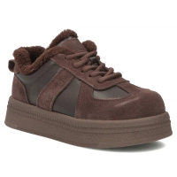 Hnědé kožené tenisky Filippo DP7948/26 D BR