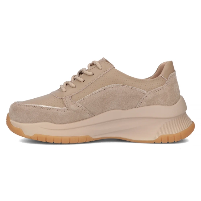 Taupe kožené sneakersy Filippo DP6435/24 TP