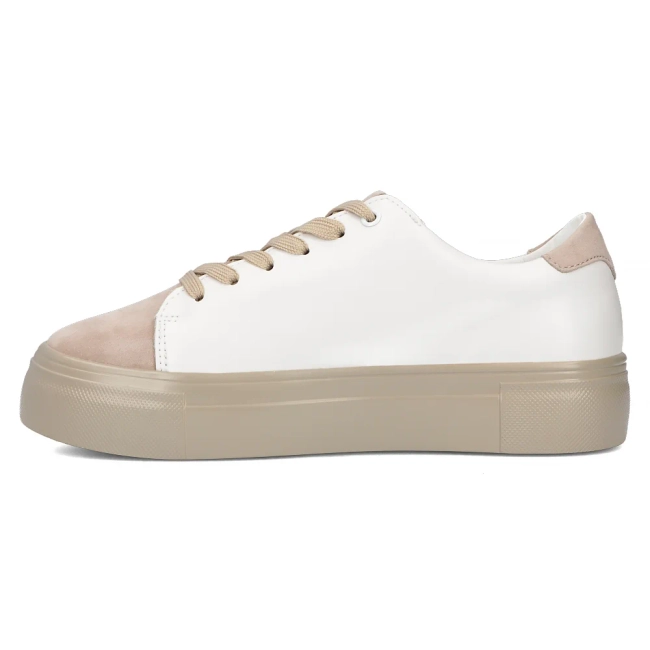 Bílé kožené sneakersy Filippo DP6055/24 WH