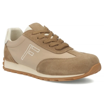 Béžové kožené tenisky Filippo DP7724/26 BE