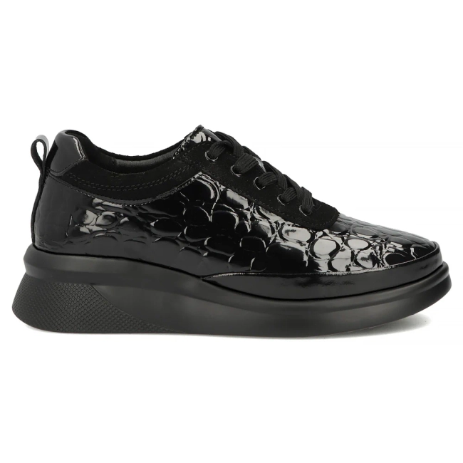 Černé kožené polobotky Filippo DP8097/26 BK