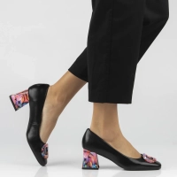 Černé kožené polobotky Filippo DP7831/26 BK