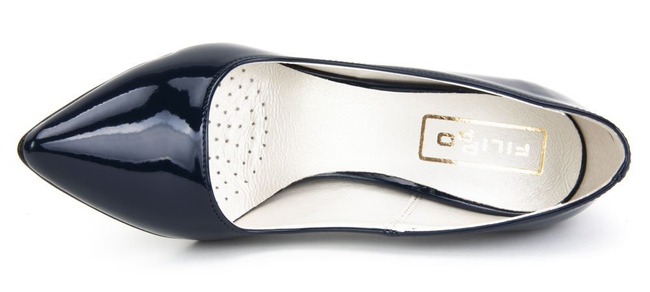 Lodičky Filippo 2160 Navy Lacquer