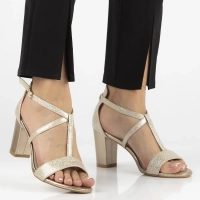 Zlaté sandály Filippo DS1276/22 GO