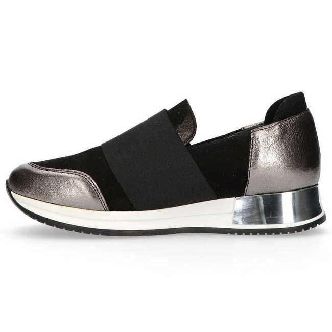 Polobotky Filippo 018 Black Suede/Nickel
