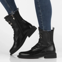 Černě vysoké boty Filippo DBT4853/23 BK