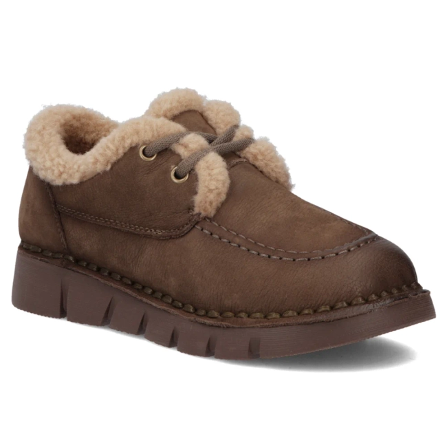 Khaki kožené tenisky Filippo DP8181/26 KH