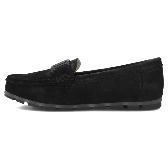 Černé kožené mokasíny Filippo DP3630/26 BK