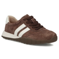 Hnědé kožené tenisky Filippo DP7534/26 D BR