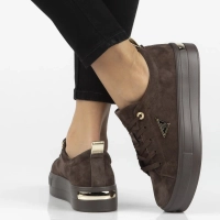 Hnědé kožené polobotky Filippo DP3533/26 D BR
