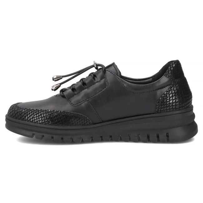 Černé kožené polobotky Filippo DP8102/26 BK