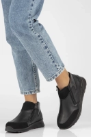 Černé kožené sneakersy Rieker N1452-00