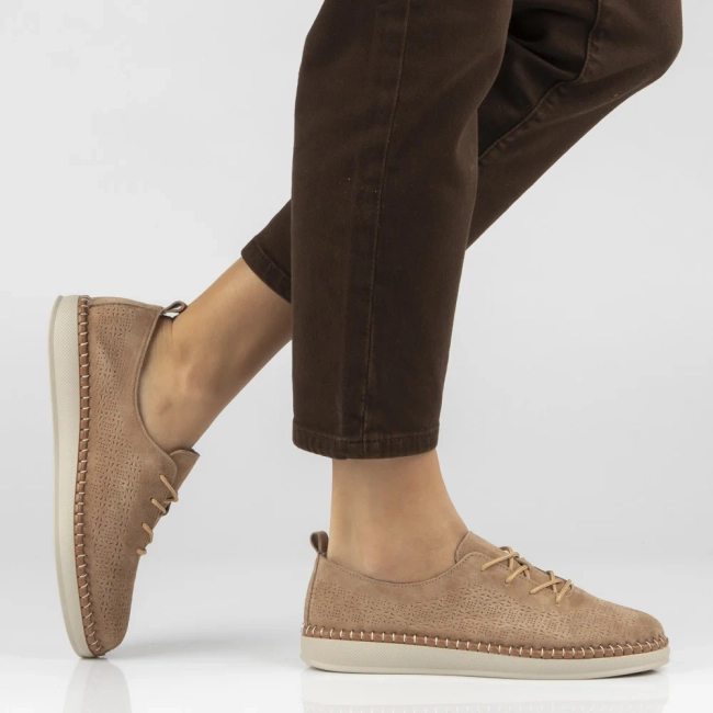Hnědé kožené polobotky Filippo DP7674/26 CA