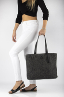 Černá košíková kabelka Filippo Shopper TD0132/21 BK