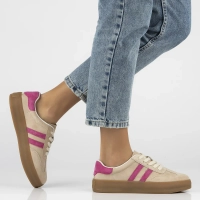 Béžové kožené sneakersy Filippo DP6764/25 BE FH