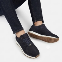 Tmavě modré kožené tenisky Filippo MP8276/26 NV