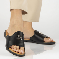 Černé pantofle Filippo DK3668/23 BK