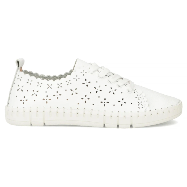 Bílé kožené polobotky Filippo DP7631/26 WH
