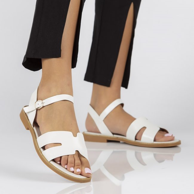 Bílé sandály Filippo DS3702/22 WH