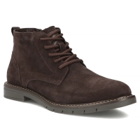 Hnědé kožené kotníkové boty Filippo MBT8318/26 D BR
