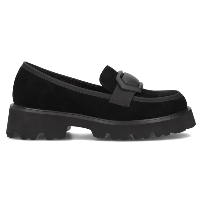 Černě kožené boty Filippo DP6275/24 BK