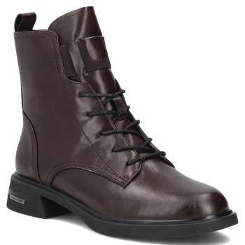 Hnědé kožené kotníkové boty Filippo DBT8129/26 D BR